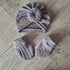 Ensemble Prénom Brodé en tissu maille de coton façon tricot jacquard Turban + moufles + chaussons brodé assortis